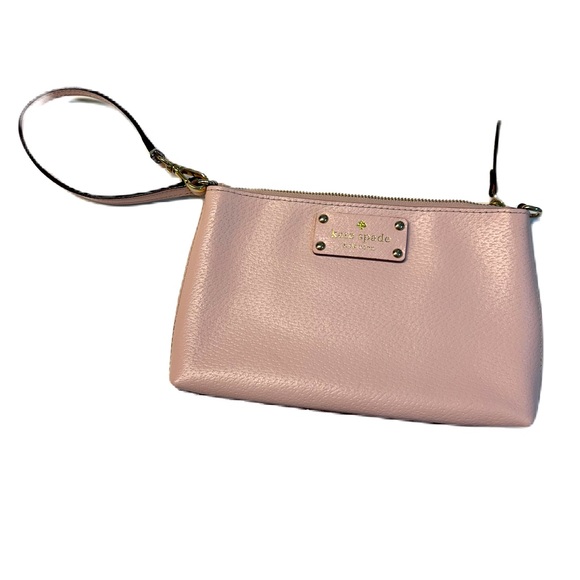 kate spade Handbags - NWOT Kate Spade Linet Wellesley Wristlet Top Handle Mauve Pink WLRU2067